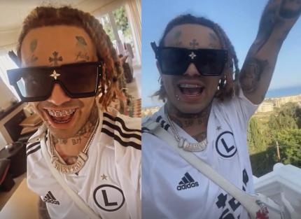 Lil Pump w Hiszpanii w koszulce Legii - skąd ją wziął?