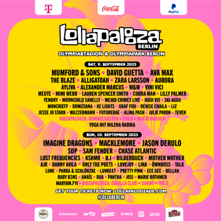Finalny line up Lollapaloozy Berlin 2023