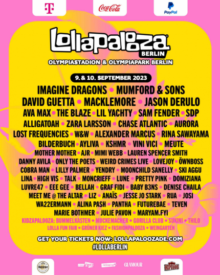 Finalny line up Lollapaloozy Berlin 2023