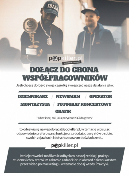 Dołącz do grona współpracowników Popkillera!