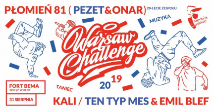 Warsaw Challenge startuje - już dziś Płomień 81, Flexxip i Kali w Warszawie!